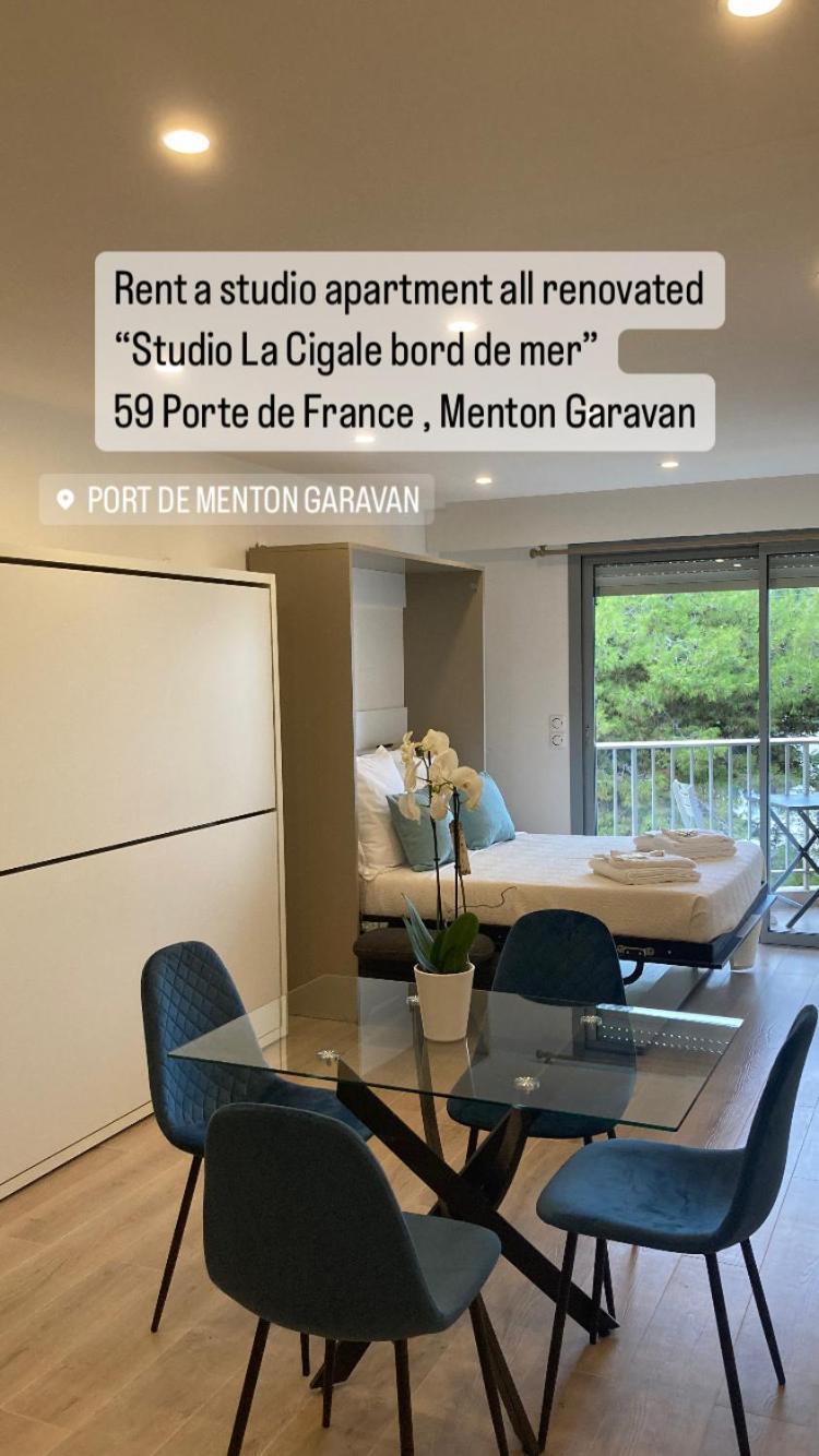 Studio Villa La Cigale Avec Grande Terrasse Menton Exterior foto
